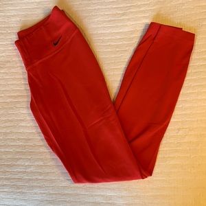 Red Nike Dry-Fit Leggings